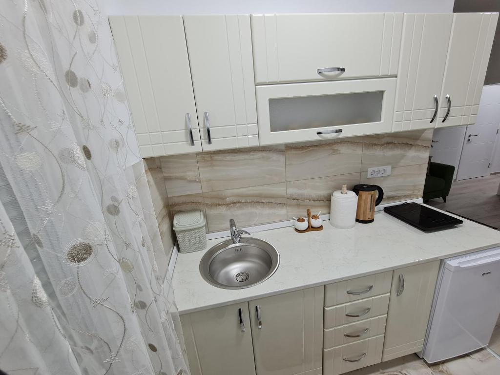 Kuchyň nebo kuchyňský kout v ubytování "Astor16" Apartments