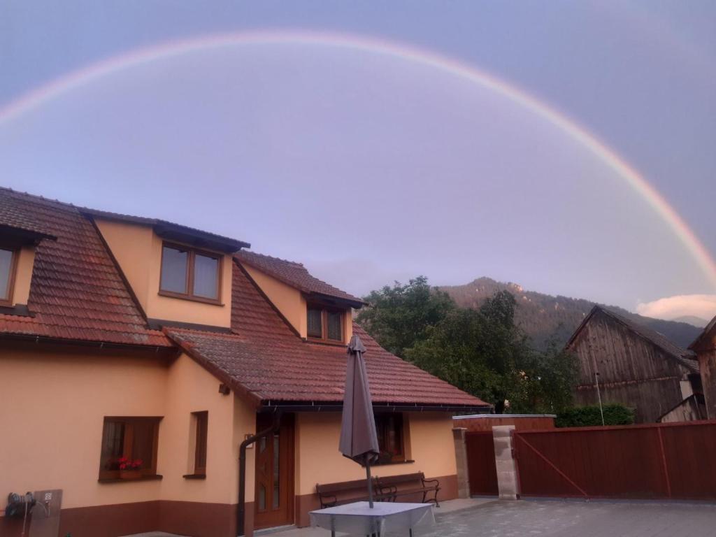 Výhľad na hory alebo výhľad na hory priamo z dovolenkového domu