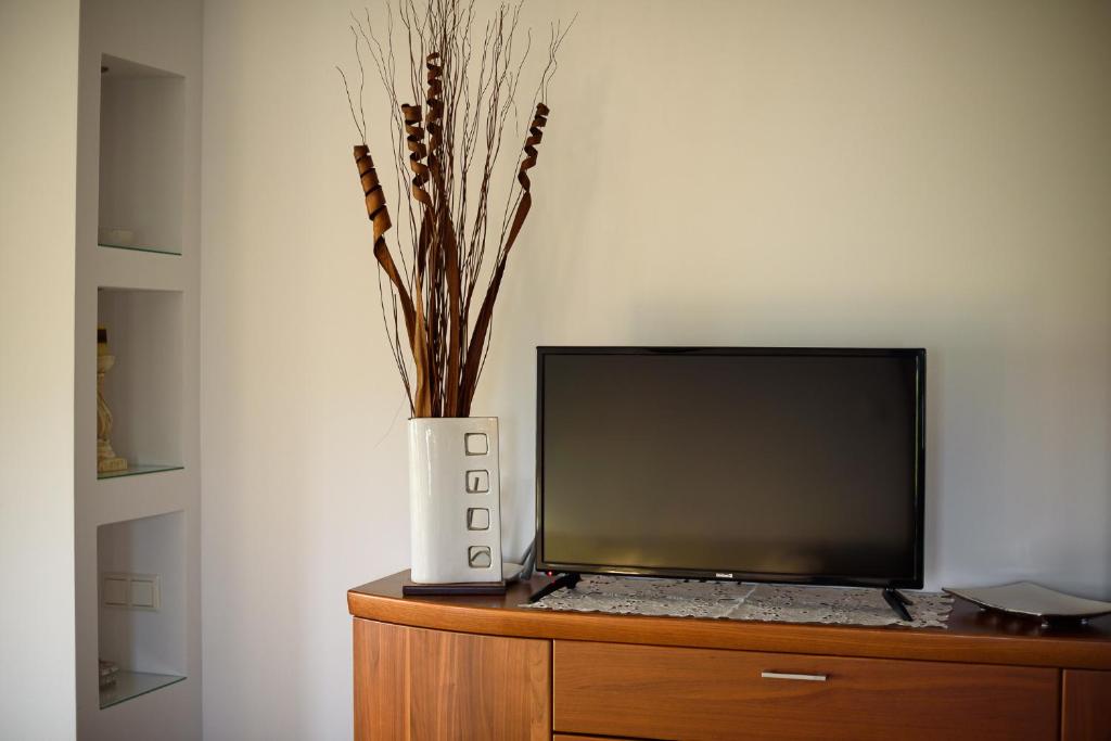 TV a/nebo společenská místnost v ubytování Mansion Chalatsopoulos