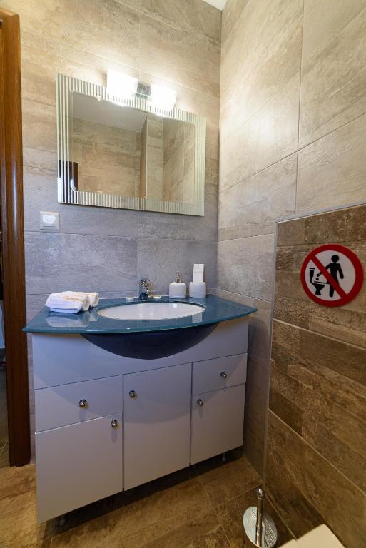 Koupelna v ubytování Mansion Chalatsopoulos