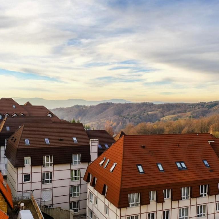 Výhľad na hory alebo výhľad na hory priamo z apartmánu
