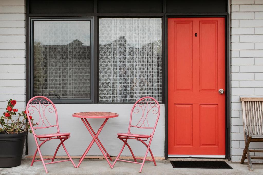 Patio nebo venkovní prostory v ubytování Anchor Wheel Motel