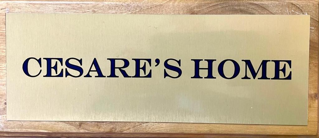 Certyfikat, podpis lub inny dokument wystawiony w obiekcie CESARE'S HOME