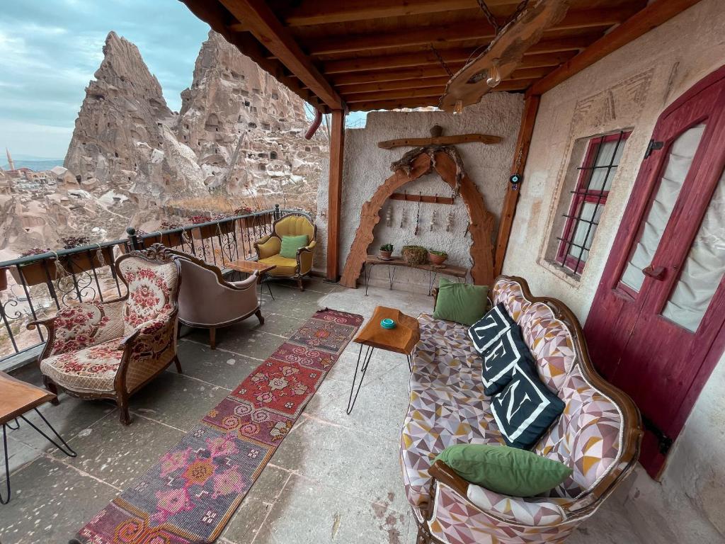 Posezení v ubytování Zen Cappadocia