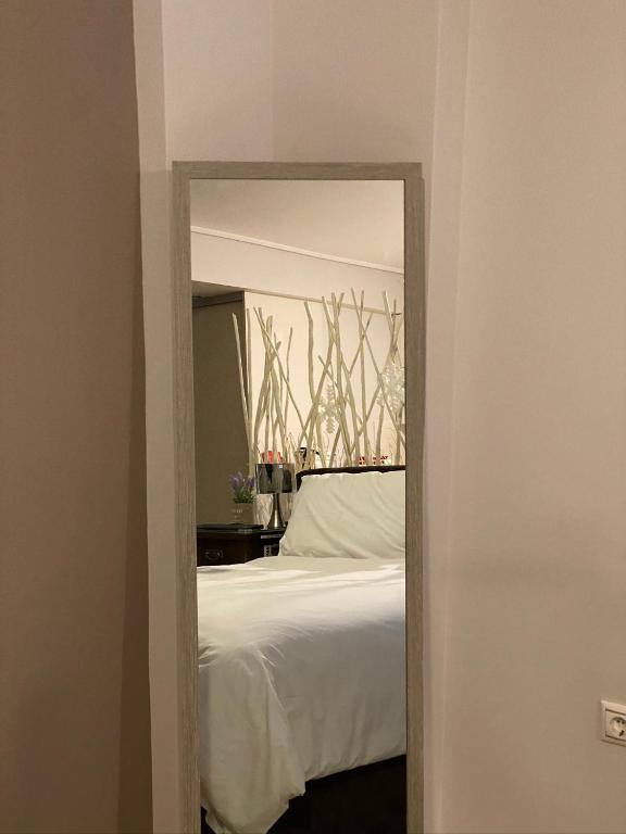 Postel nebo postele na pokoji v ubytování Eva suite Vip excellent studio 1