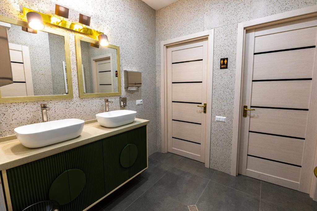 Koupelna v ubytování MD Apart Hotel Tbilisi