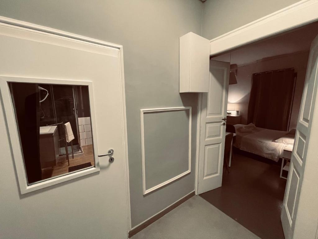 A bed or beds in a room at Palazzo Berardi