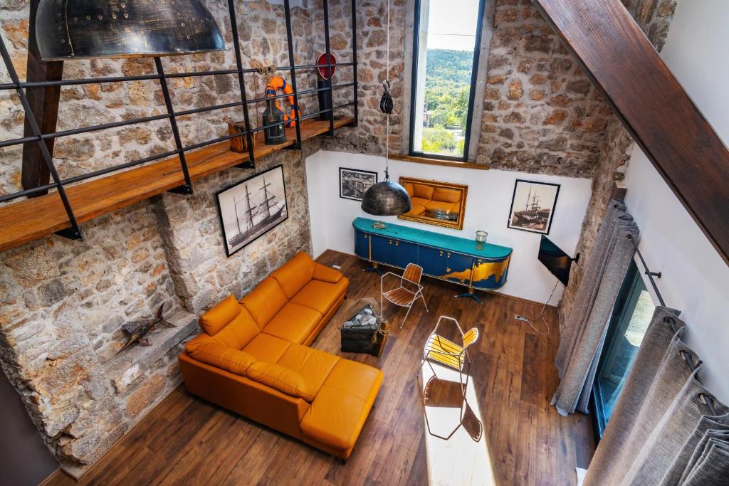 Posezení v ubytování Villa Kamen