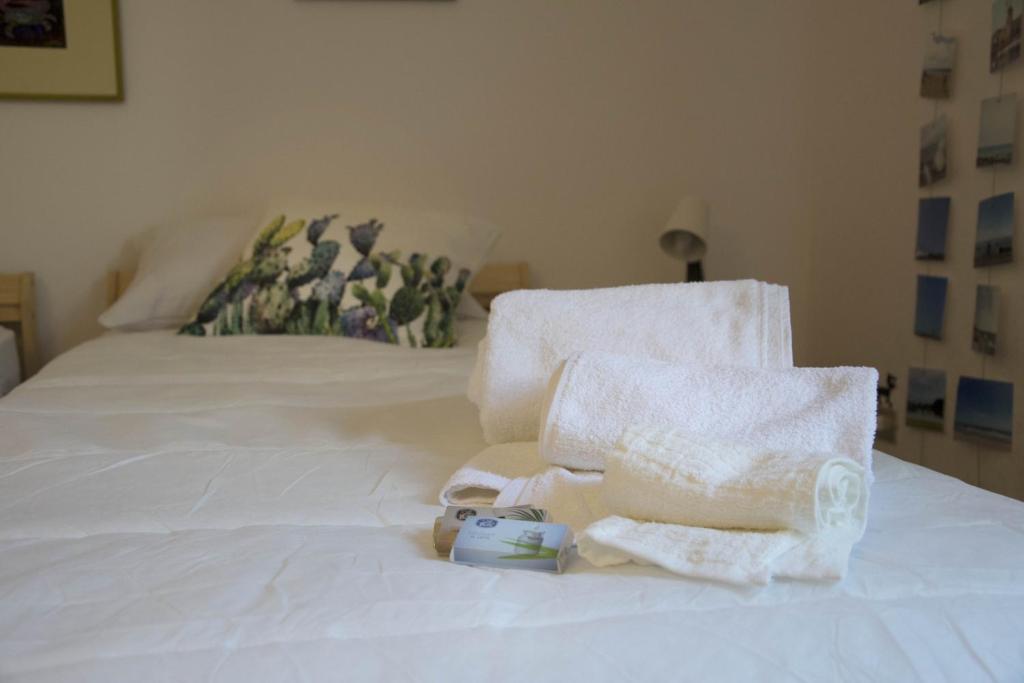 Postel nebo postele na pokoji v ubytování Ficodindia Rooms