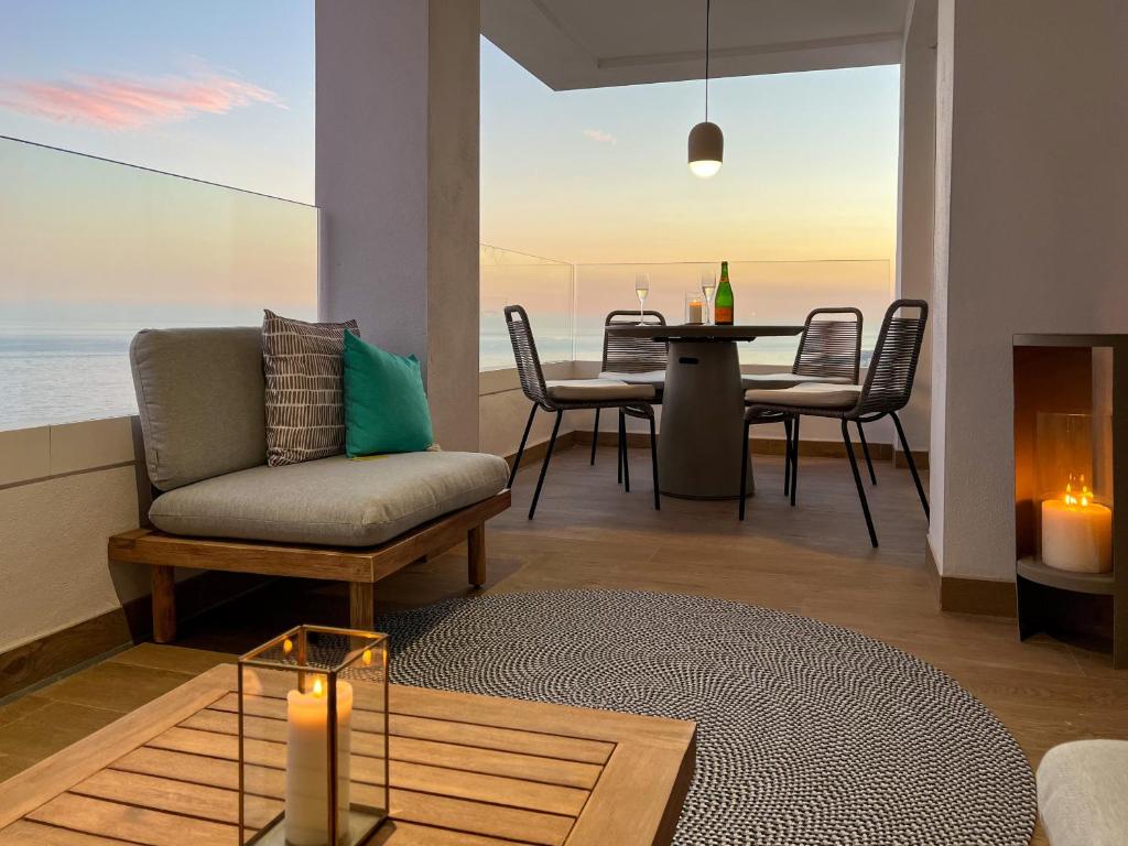 Część wypoczynkowa w obiekcie Luxury Seaviews Calaceite Casasol