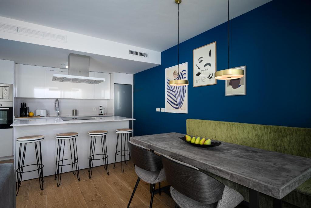 Kuchnia lub aneks kuchenny w obiekcie Luxury Seaviews Calaceite Casasol