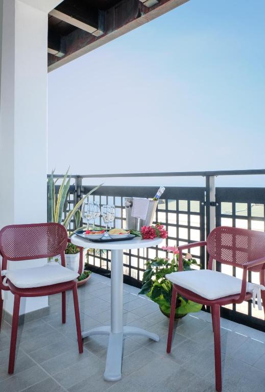 Balkón nebo terasa v ubytování Hotel Manila