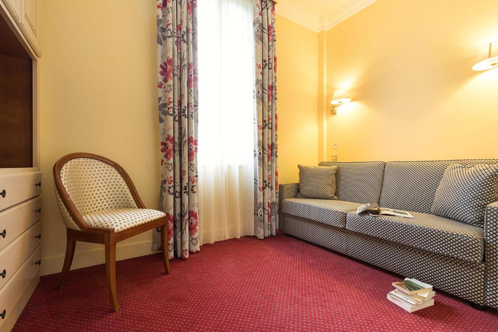 Posezení v ubytování Hôtel Spa Thermalia