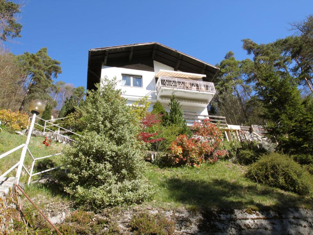 ein Haus auf einem Hügel mit Pflanzen in der Unterkunft Holiday Home Rosemarie by Interhome in Mezzolago