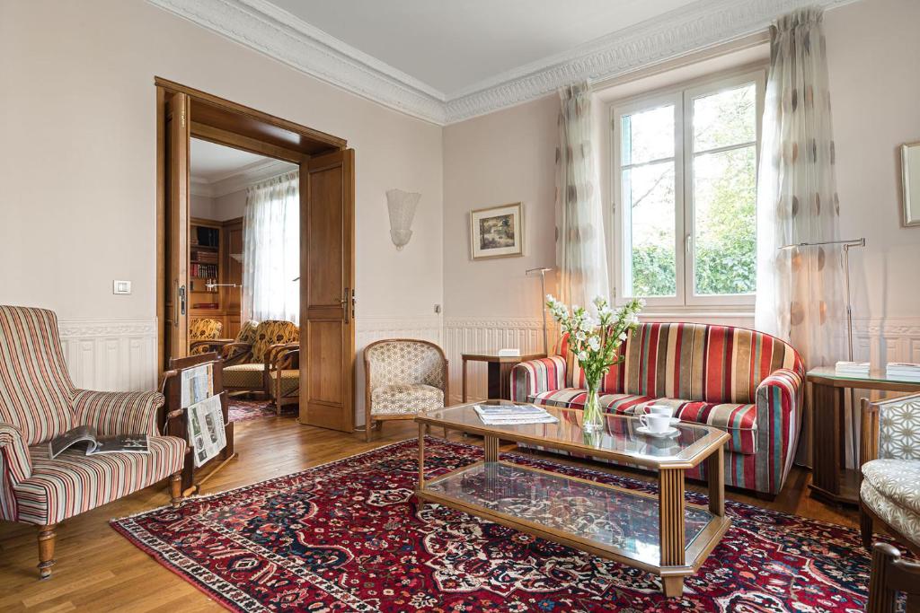 Posezení v ubytování Hôtel Spa Thermalia
