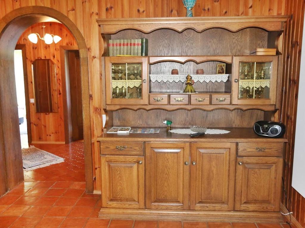 Kuchyň nebo kuchyňský kout v ubytování Holiday Home Rustika by Interhome