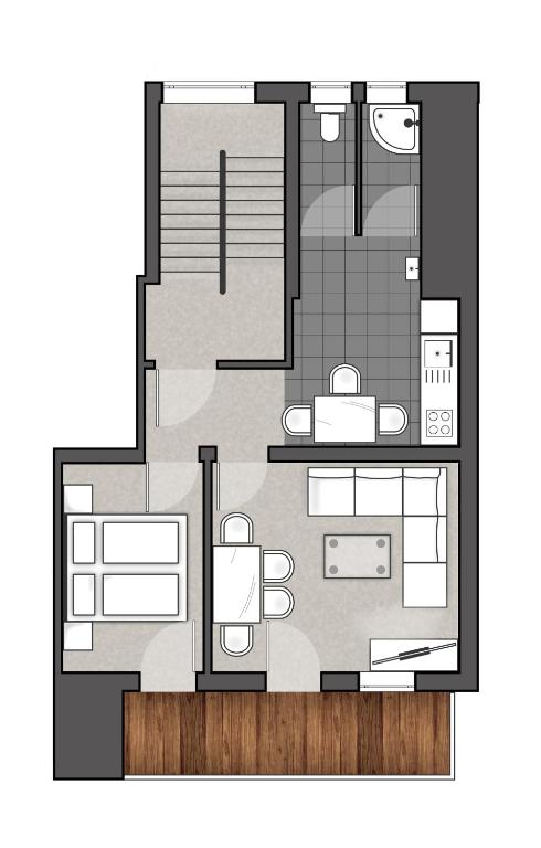 Půdorys ubytování Urlaubsplatzl Appartements