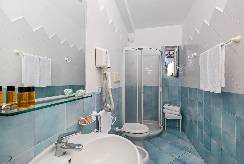 Koupelna v ubytování Hotel Al Mulino