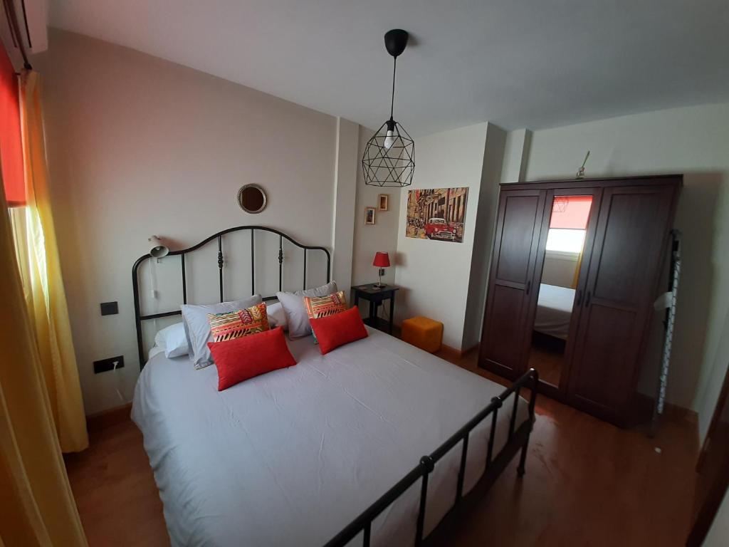 Posteľ alebo postele v izbe v ubytovaní City Life Arrecife Apartment