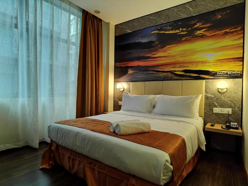 Postel nebo postele na pokoji v ubytování Hotel 17
