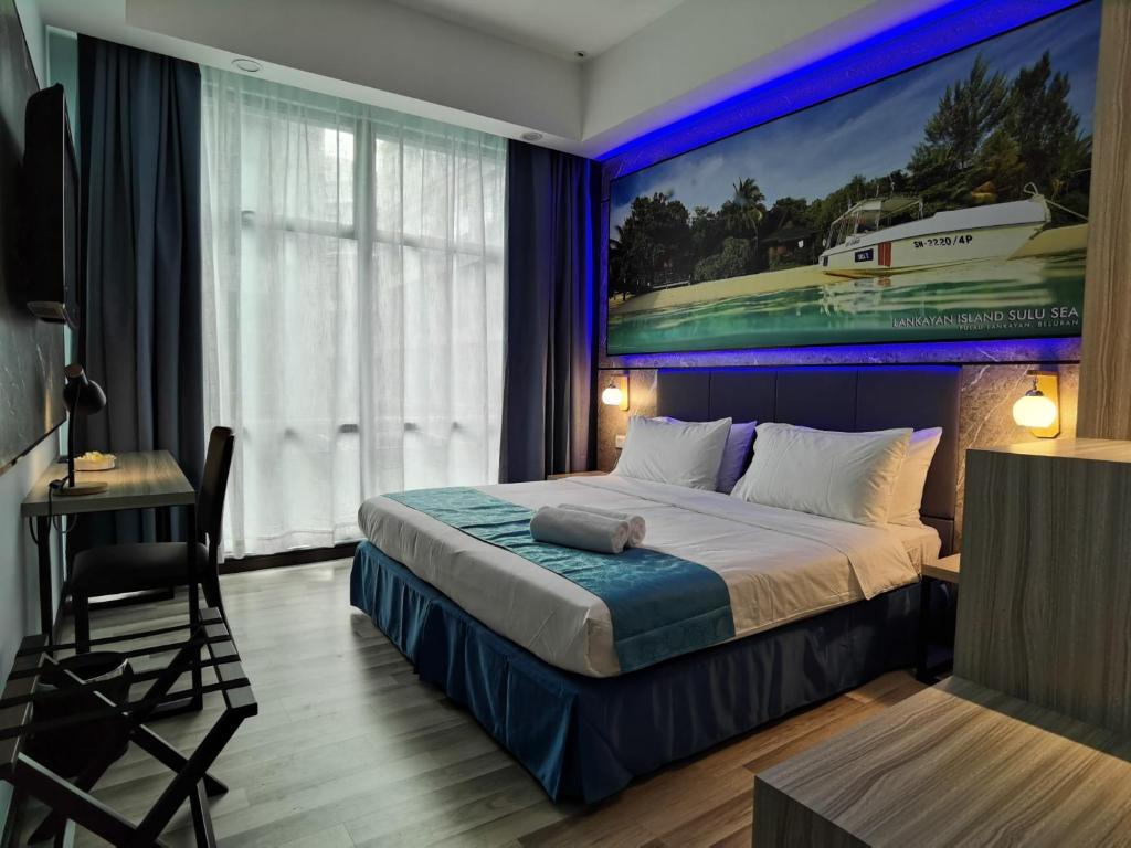 Postel nebo postele na pokoji v ubytování Hotel 17