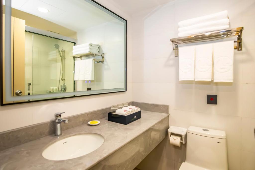 Koupelna v ubytování Fu Hua Hotel