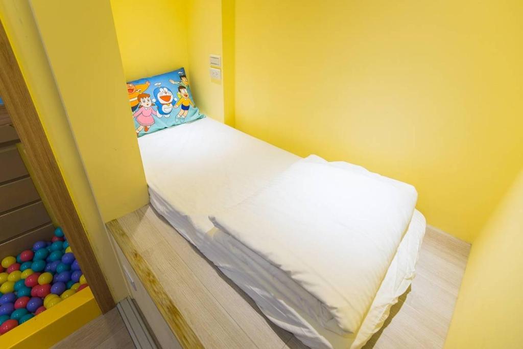 Postel nebo postele na pokoji v ubytování Kids Fun B&B