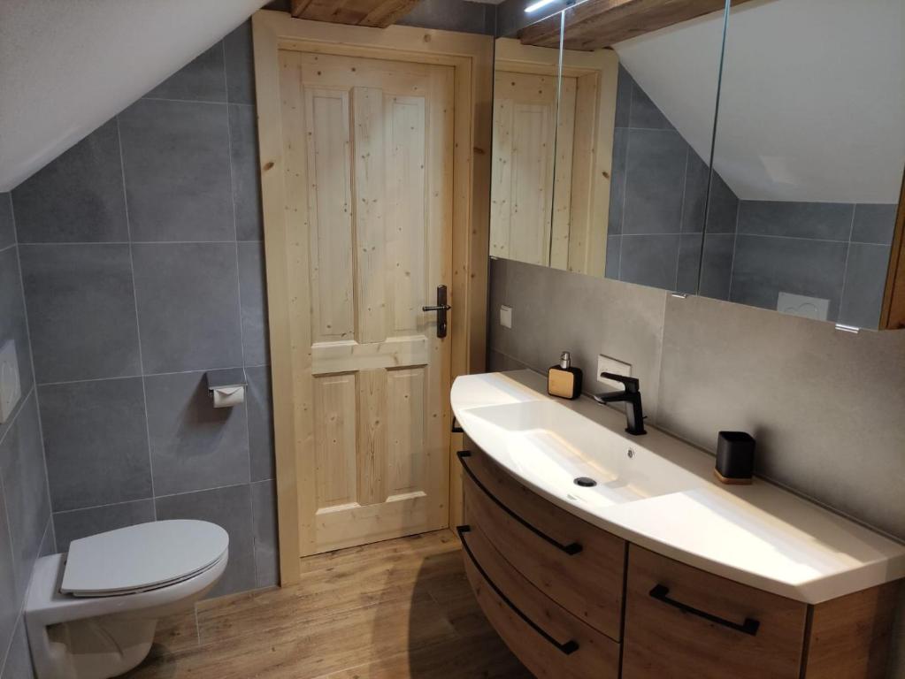 Koupelna v ubytování Bauernhof - Appartement beim Zefferer
