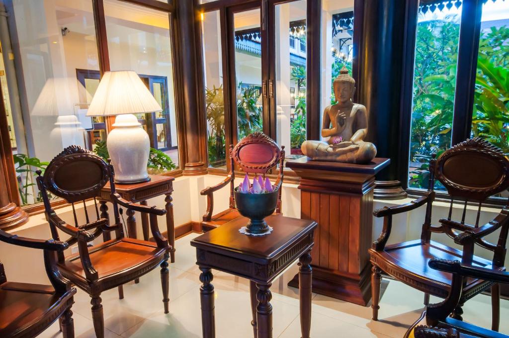 Posezení v ubytování Saem Siemreap Hotel
