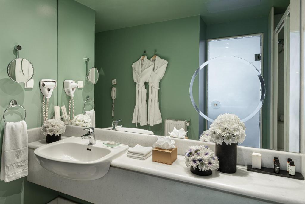 Koupelna v ubytování City Hotel Thessaloniki