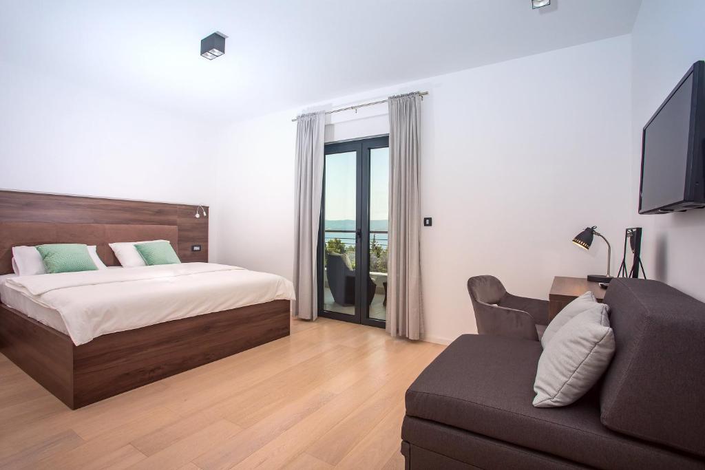 Posteľ alebo postele v izbe v ubytovaní Seaview holiday home Lemona