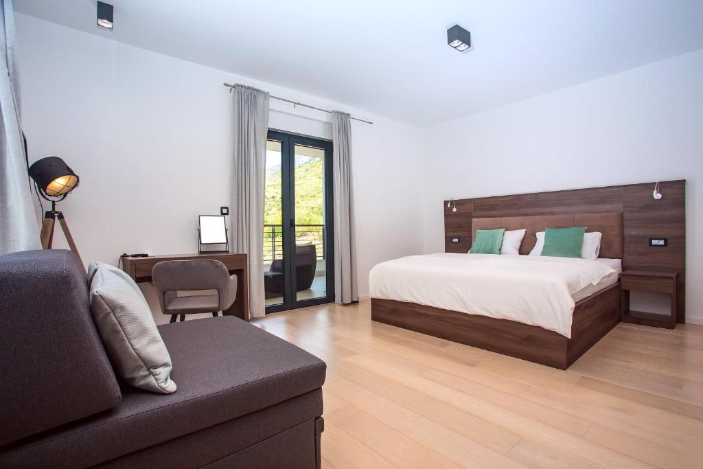 Posteľ alebo postele v izbe v ubytovaní Seaview holiday home Lemona