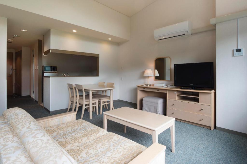 Kuchyň nebo kuchyňský kout v ubytování Izumigo AMBIENT Azumino Hotel