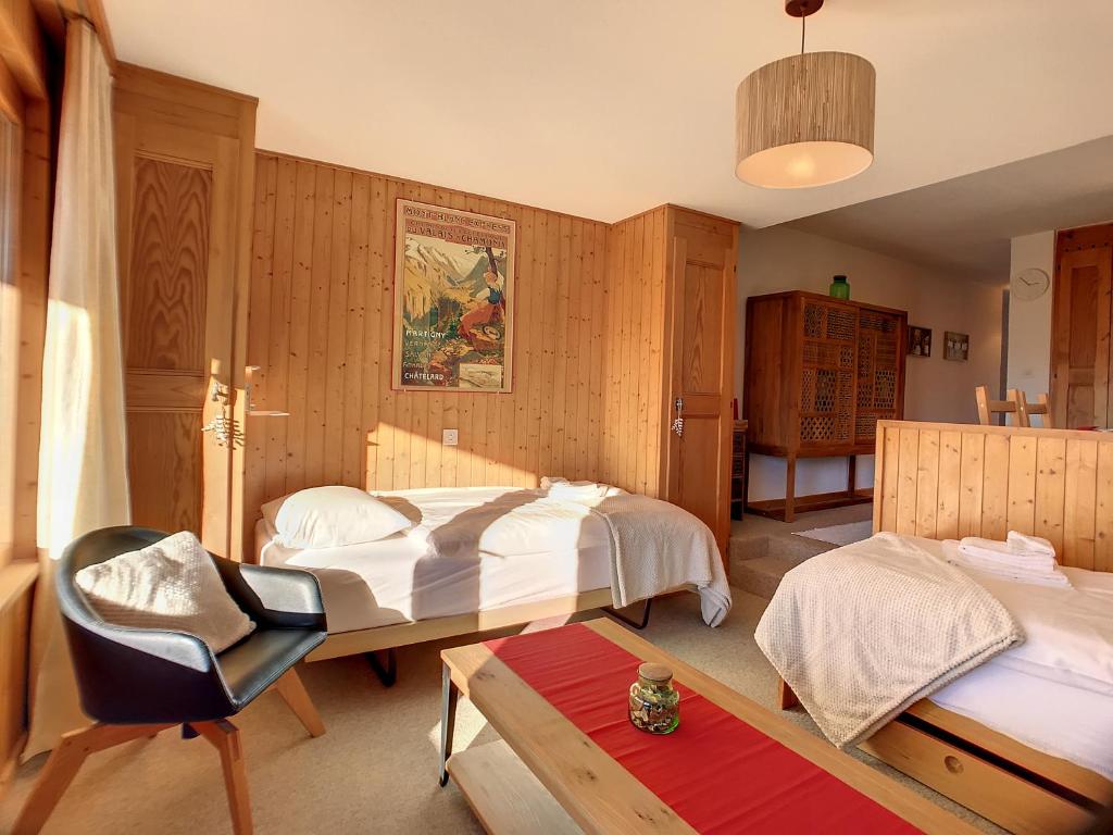 Postel nebo postele na pokoji v ubytování Residence Emeraude
