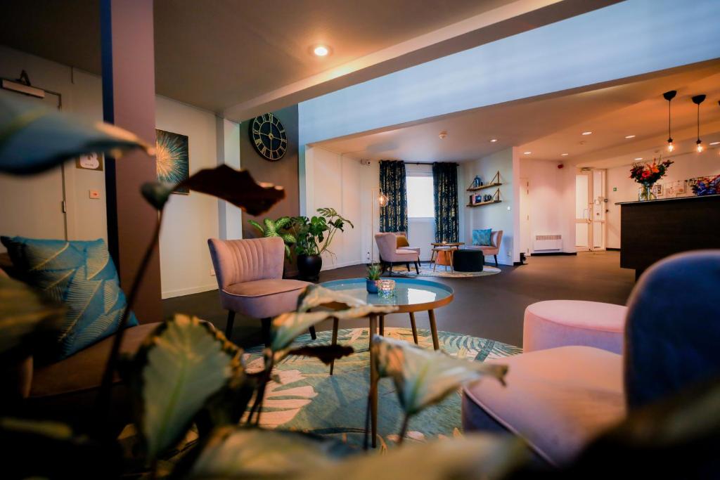 Posezení v ubytování Travel Hotel Kruisem