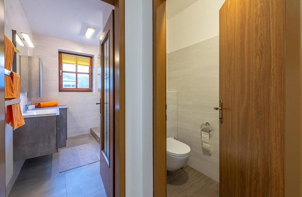 Koupelna v ubytování Ferienwohnung Kogelblick