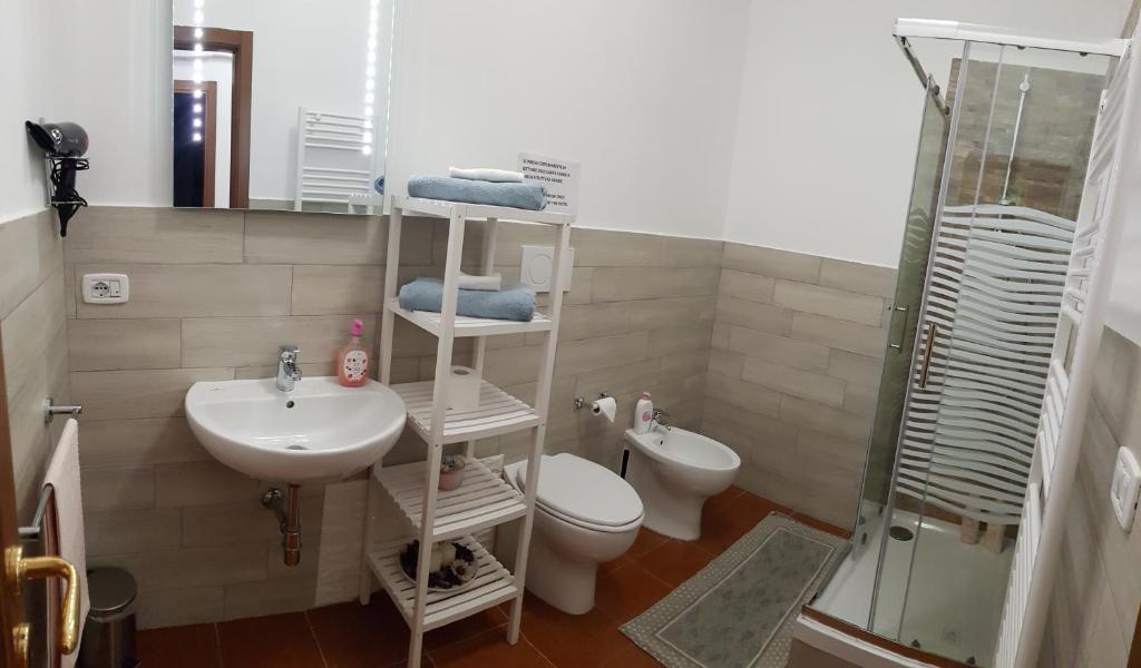 Koupelna v ubytování B&B SUPERFAST