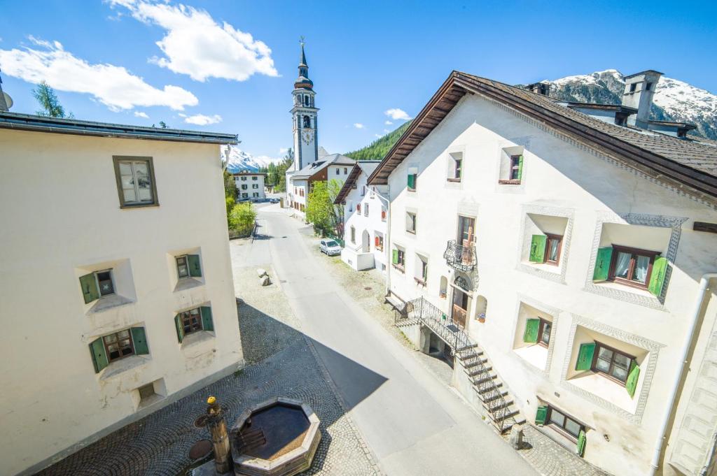 Nespecifikovaný výhled na hory nebo výhled na hory při pohledu z apartmánu