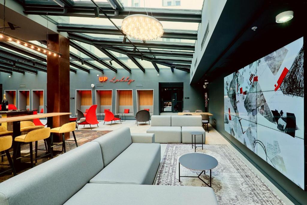 Posezení v ubytování Up Hotel Budapest