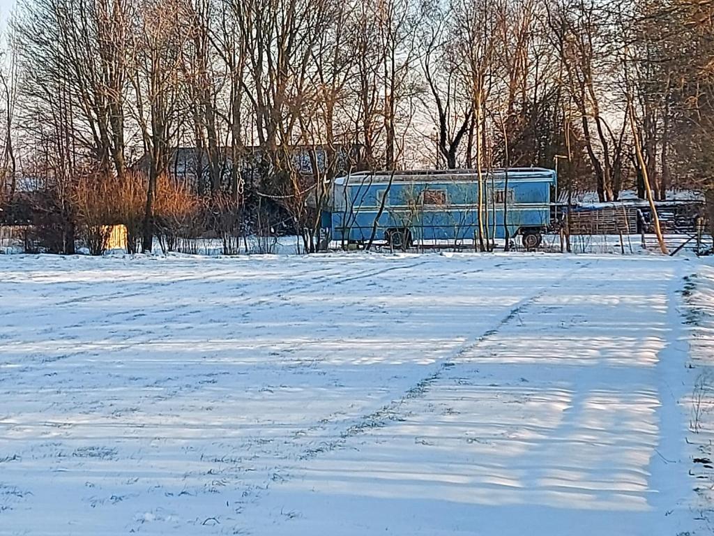 Bij grenspaal 243 v zimě