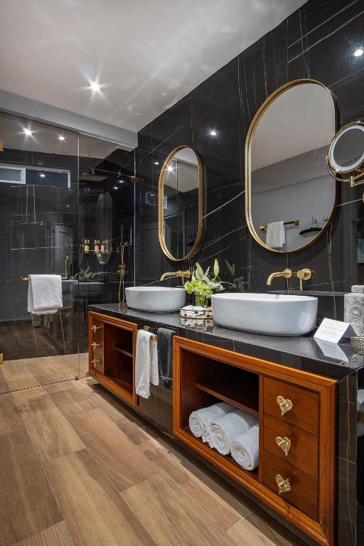 Koupelna v ubytování Hotel Casa Arum