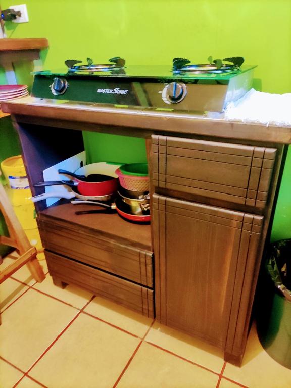 Kuchyň nebo kuchyňský kout v ubytování Casitas La Playa