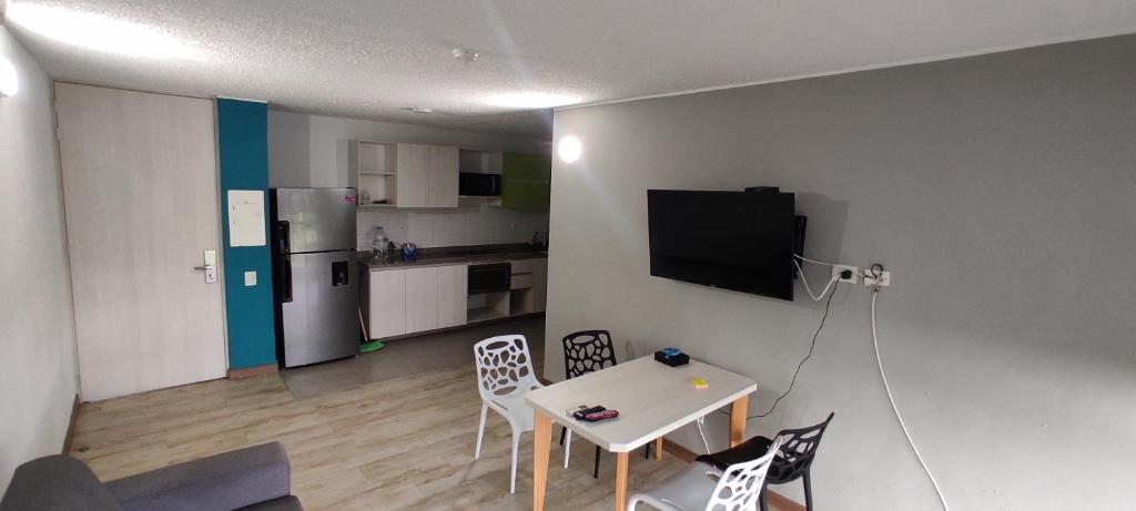 Kuchyň nebo kuchyňský kout v ubytování LivinnX Barranquilla