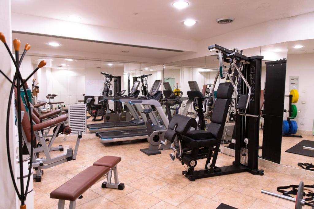 Posilňovňa alebo fitness centrum v ubytovaní Il Piccolo Castello