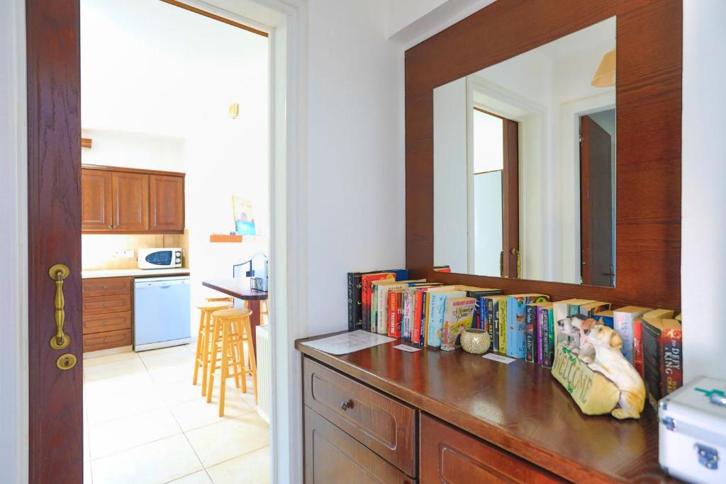 Kuchyň nebo kuchyňský kout v ubytování Villa Stavriella