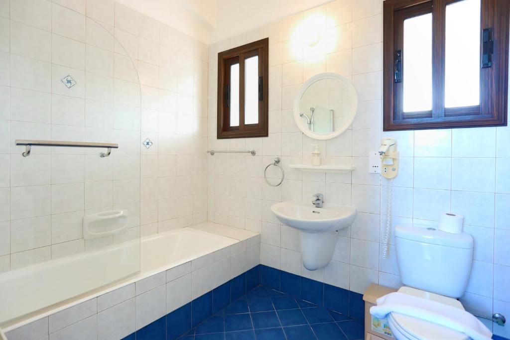 Koupelna v ubytování Villa Stavriella