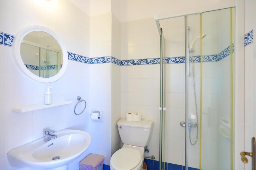 Koupelna v ubytování Villa Stavriella