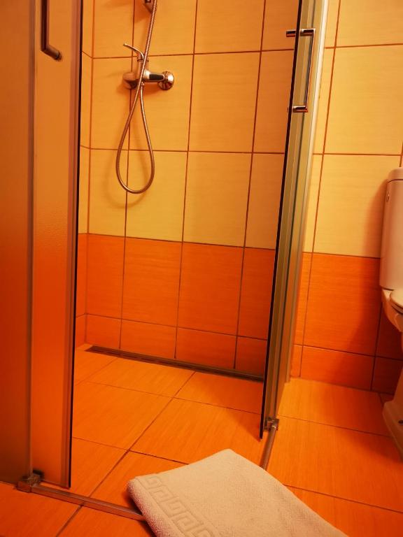 Koupelna v ubytování Pension Concordia aktuel