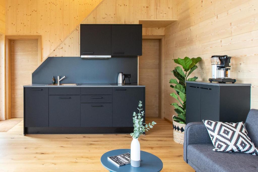 Eldhús eða eldhúskrókur á Masura Cabins