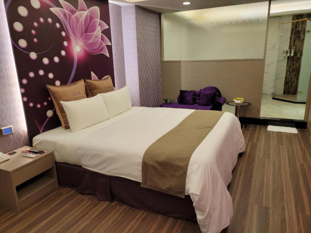 Postel nebo postele na pokoji v ubytování Golden Sands Motel